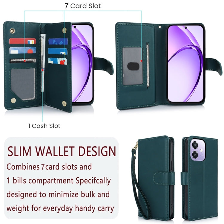For OPPO A3 4G / 5G Global / A3X 4G / 5G India Multi-Card Wallet RFID Leather Phone Case