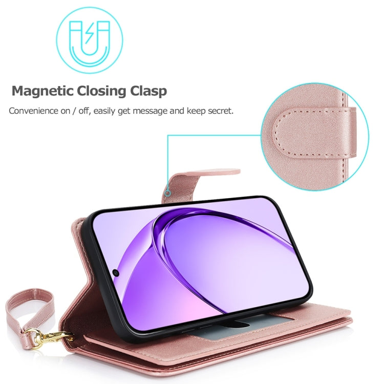 For OPPO A3 4G / 5G Global / A3X 4G / 5G India Multi-Card Wallet RFID Leather Phone Case
