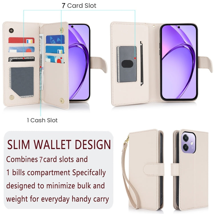 For OPPO A3 4G / 5G Global / A3X 4G / 5G India Multi-Card Wallet RFID Leather Phone Case