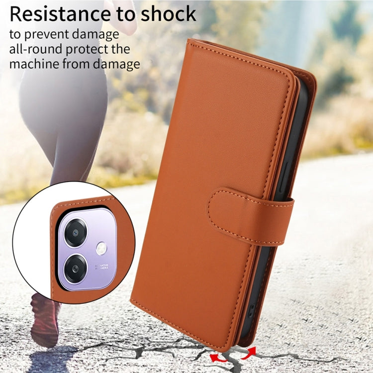 For OPPO A3 4G / 5G Global / A3X 4G / 5G India Multi-Card Wallet RFID Leather Phone Case