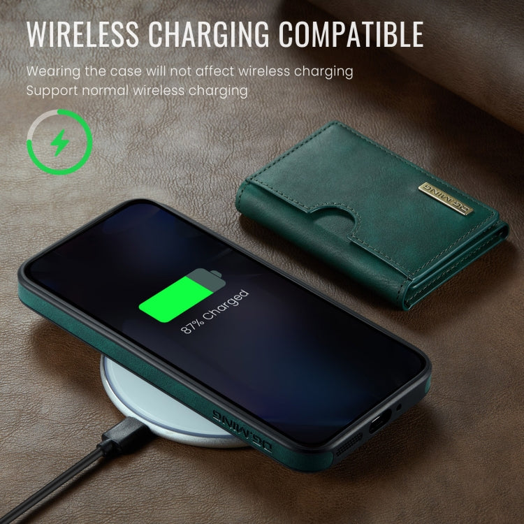 For Google Pixel 9 Pro XL DG.MING M6 Series RFID Tri-fold Card Bag Removable Leather Phone Case