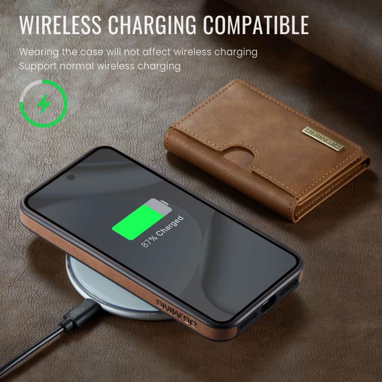 For Google Pixel 10 Pro XL DG.MING M6 Series RFID Tri-fold Card Bag Removable Leather Phone Case