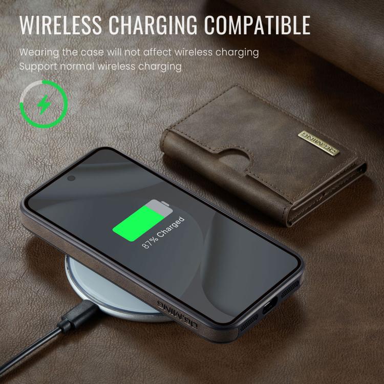 For Google Pixel 10 Pro XL DG.MING M6 Series RFID Tri-fold Card Bag Removable Leather Phone Case