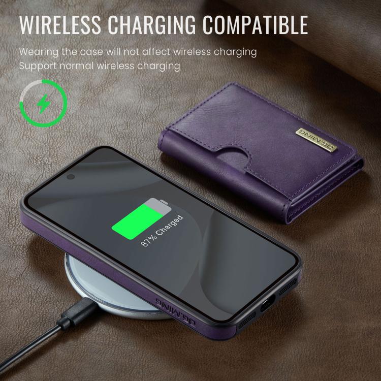 For Google Pixel 10 Pro XL DG.MING M6 Series RFID Tri-fold Card Bag Removable Leather Phone Case