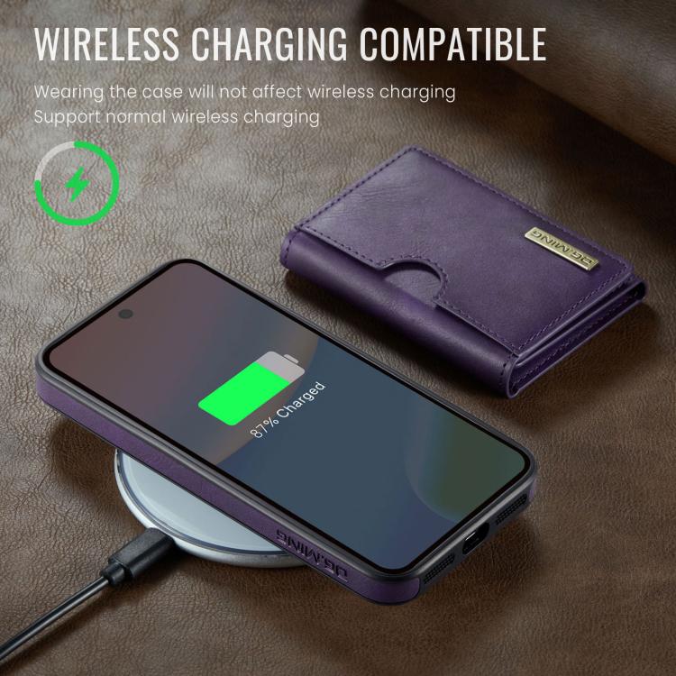 For Google Pixel 10 / Pixel 10 Pro DG.MING M6 Series RFID Tri-fold Card Bag Removable Leather Phone Case