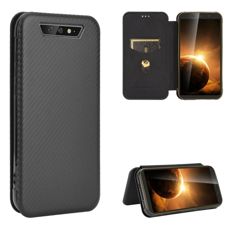 For Blackview BV5500 / BV5500 Pro / BV5500 Plus Carbon Fiber Texture Horizontal Flip TPU + PC + PU Leather Case with Card Slot