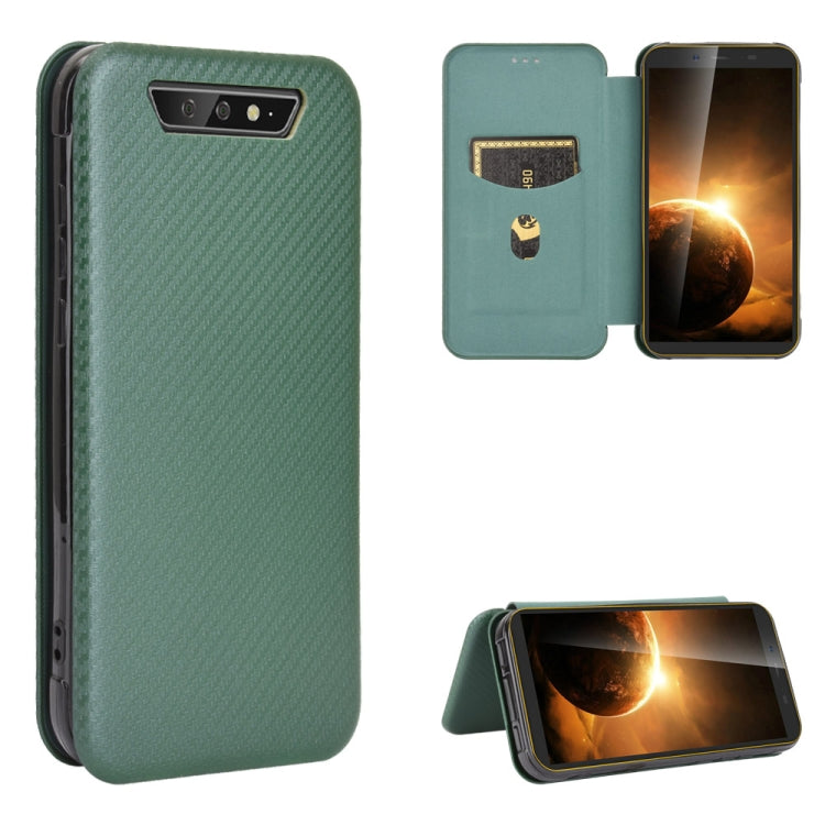 For Blackview BV5500 / BV5500 Pro / BV5500 Plus Carbon Fiber Texture Horizontal Flip TPU + PC + PU Leather Case with Card Slot