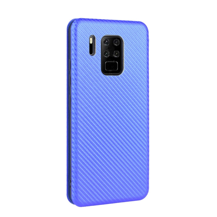 For Oukitel C18 Pro Carbon Fiber Texture Horizontal Flip TPU + PC + PU Leather Case with Card Slot