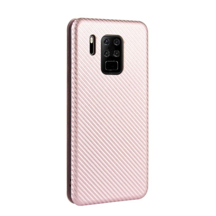 For Oukitel C18 Pro Carbon Fiber Texture Horizontal Flip TPU + PC + PU Leather Case with Card Slot