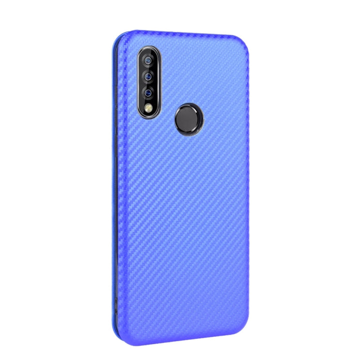 For Oukitel C17 / C17 Pro Carbon Fiber Texture Horizontal Flip TPU + PC + PU Leather Case with Card Slot