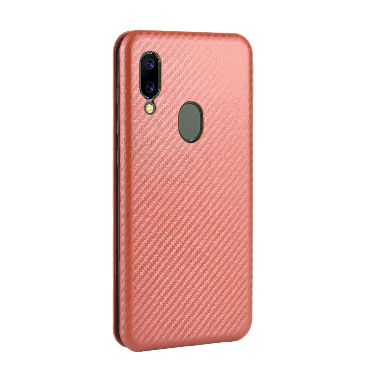 For UMIDIGI A3X Carbon Fiber Texture Horizontal Flip TPU + PC + PU Leather Case with Card Slot