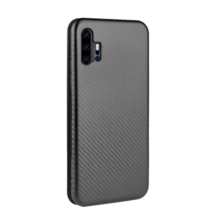 For UMIDIGI F2 Carbon Fiber Texture Horizontal Flip TPU + PC + PU Leather Case with Card Slot