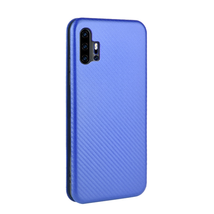 For UMIDIGI F2 Carbon Fiber Texture Horizontal Flip TPU + PC + PU Leather Case with Card Slot
