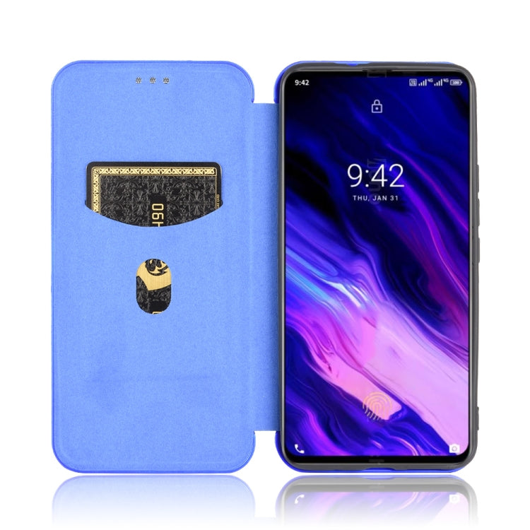 For UMIDIGI S5 Pro Carbon Fiber Texture Horizontal Flip TPU + PC + PU Leather Case with Card Slot