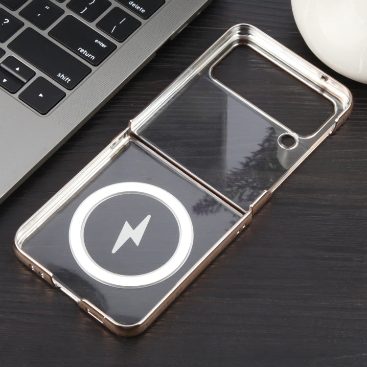 For Samsung Galaxy Z Flip3 5G 6D Glossy Electroplated PC MagSafe Phone Case