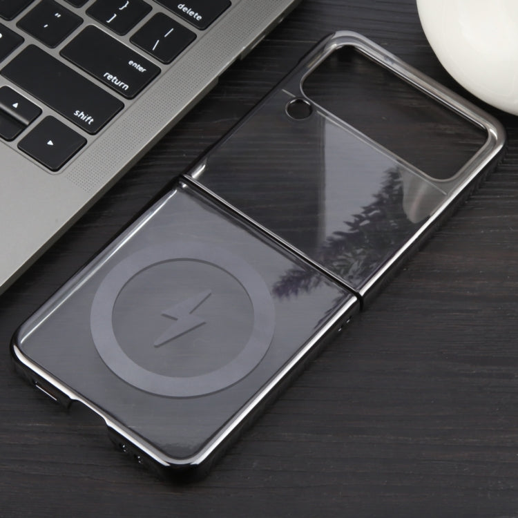 For Samsung Galaxy Z Flip3 5G 6D Glossy Electroplated PC MagSafe Phone Case