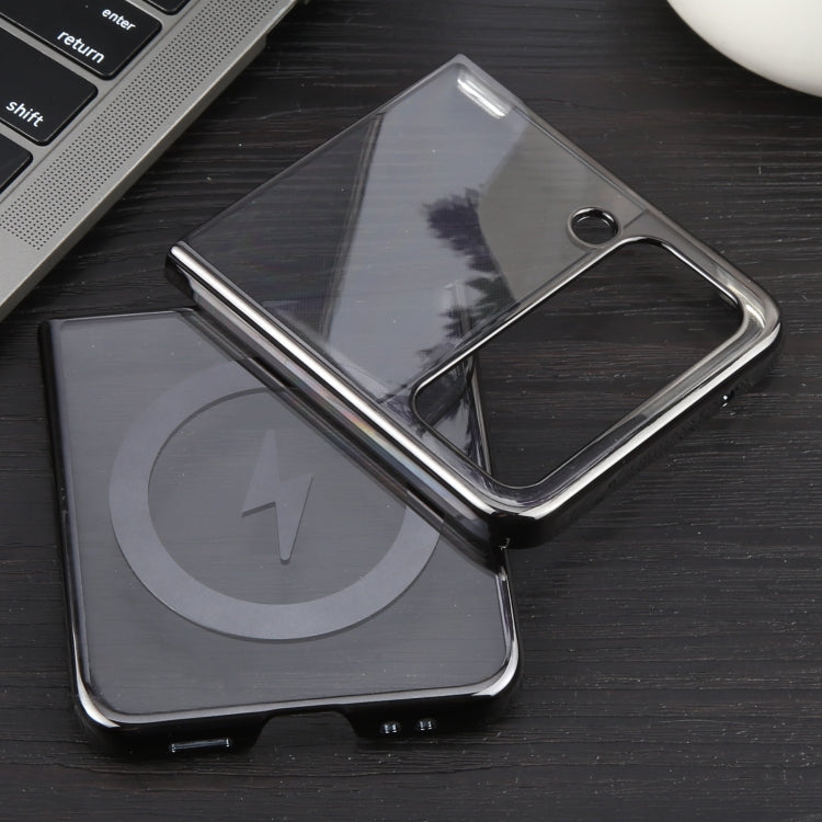 For Samsung Galaxy Z Flip3 5G 6D Glossy Electroplated PC MagSafe Phone Case