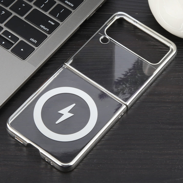For Samsung Galaxy Z Flip3 5G 6D Glossy Electroplated PC MagSafe Phone Case