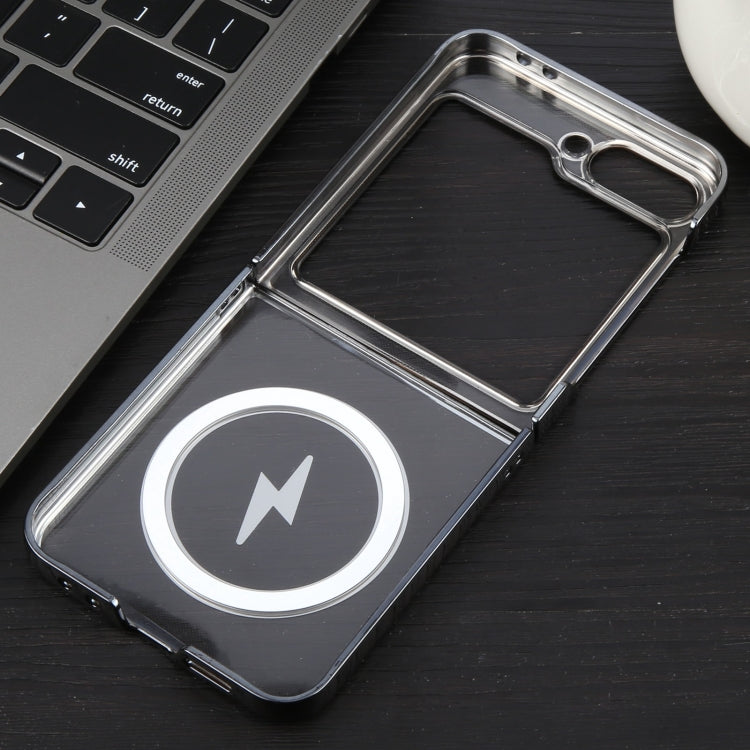 For Samsung Galaxy Z Flip5 6D Glossy Electroplated PC MagSafe Phone Case