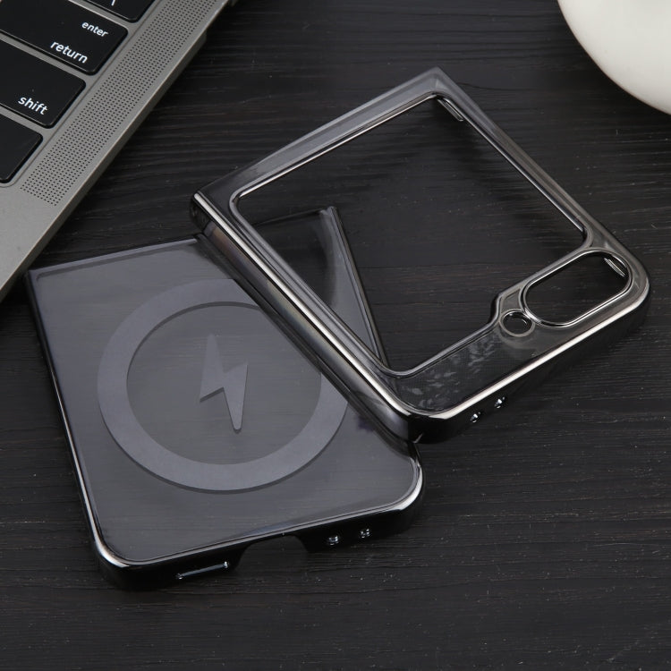 For Samsung Galaxy Z Flip6 / Flip7 FE 6D Glossy Electroplated PC MagSafe Phone Case