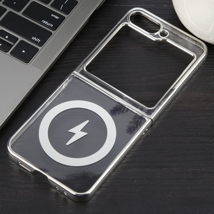 For Samsung Galaxy Z Flip6 / Flip7 FE 6D Glossy Electroplated PC MagSafe Phone Case