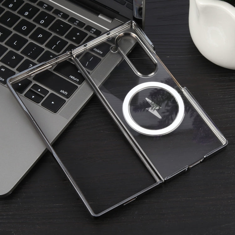 For Samsung Galaxy Z Fold5 6D Glossy Electroplated PC MagSafe Phone Case