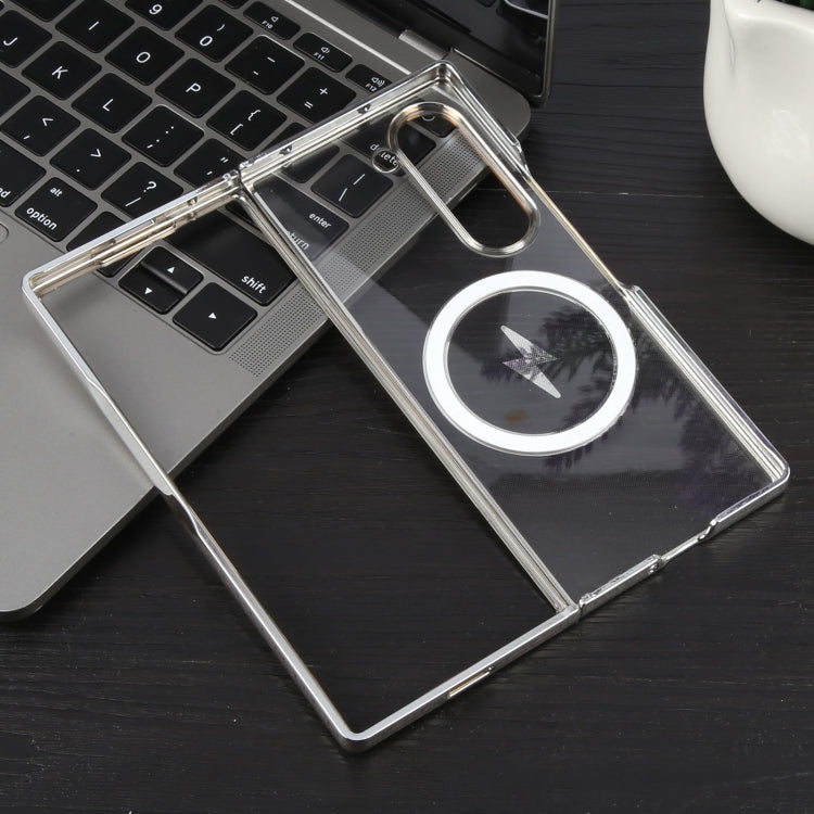 For Samsung Galaxy Z Fold5 6D Glossy Electroplated PC MagSafe Phone Case