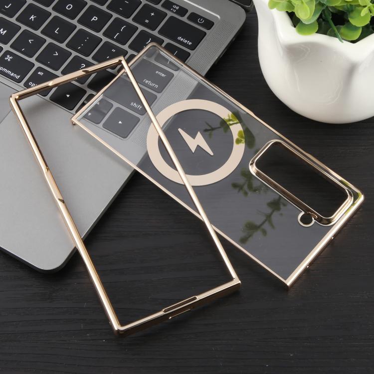 For Samsung Galaxy Z Fold Special / W25 6D Glossy Electroplated PC MagSafe Phone Case