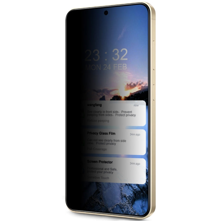For Samsung Galaxy S25+ 5G imak HD Full Screen Privacy Tempered Glass Protective Film