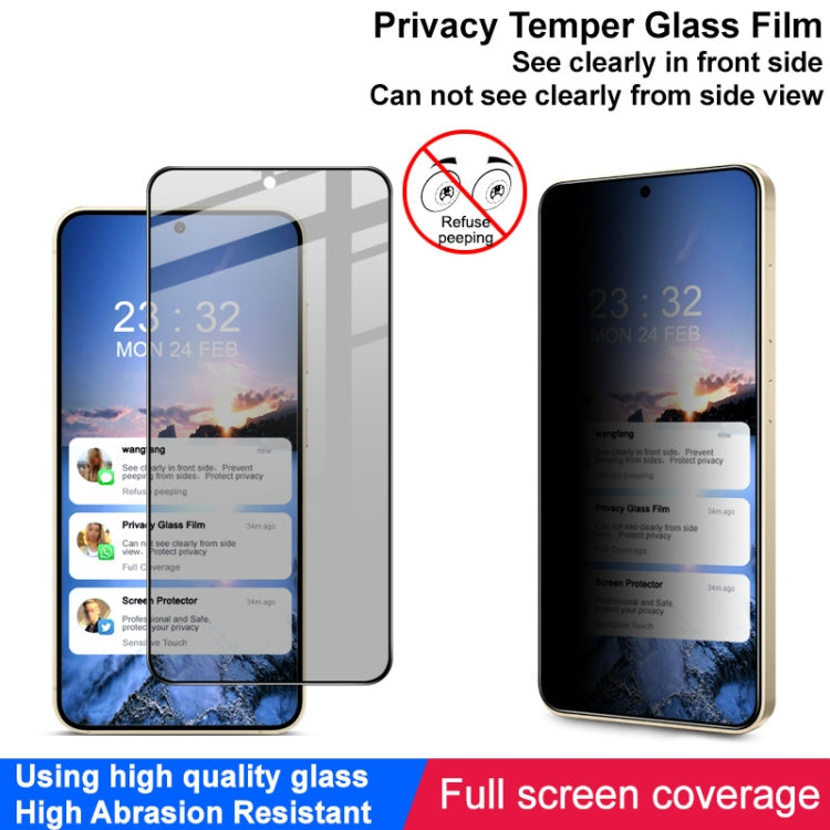 For Samsung Galaxy S25+ 5G imak HD Full Screen Privacy Tempered Glass Protective Film