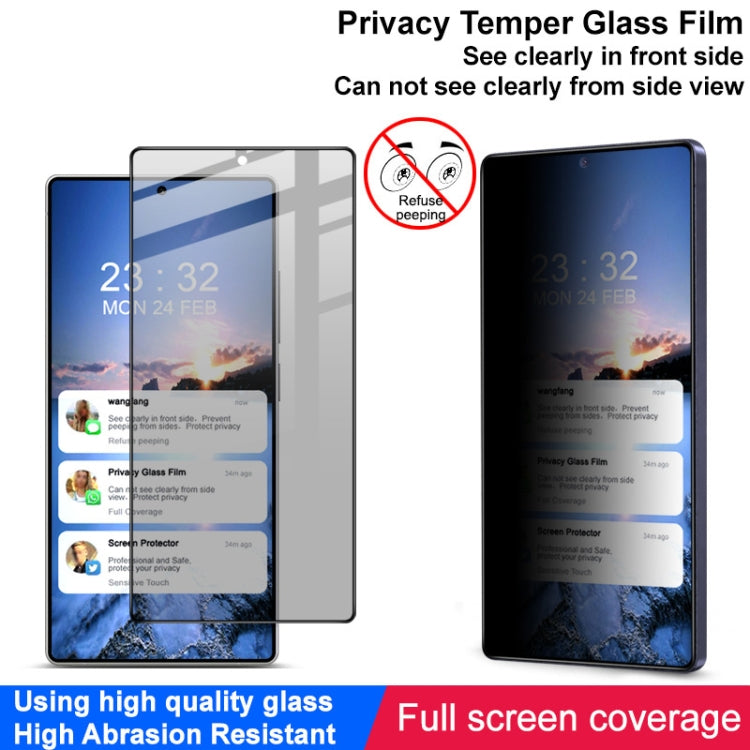 For Samsung Galaxy S25 Ultra 5G imak HD Full Screen Privacy Tempered Glass Protective Film