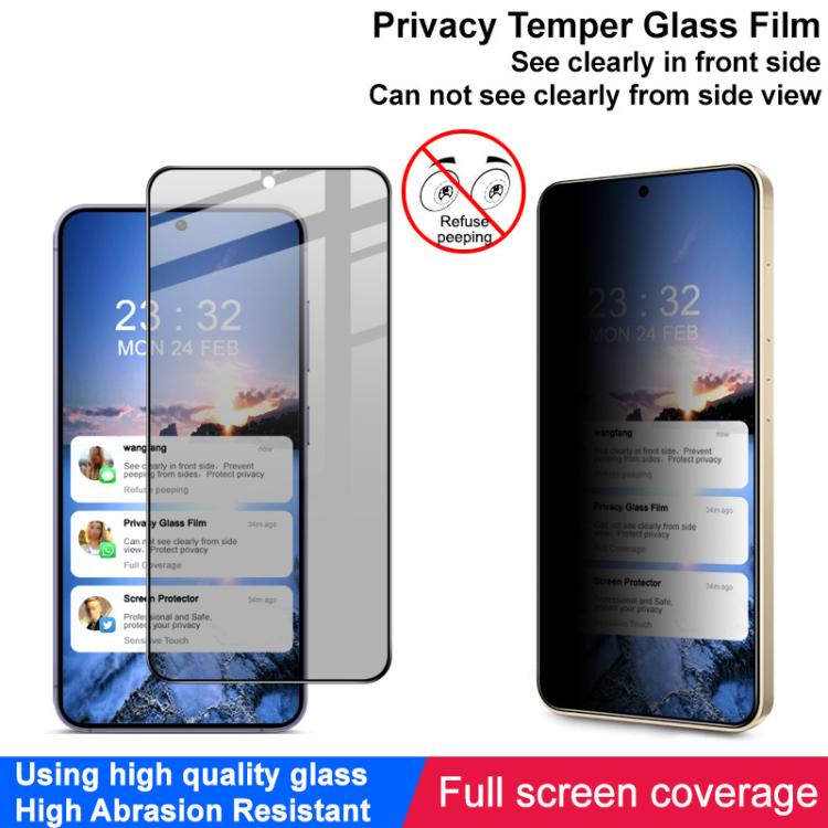 For Samsung Galaxy S25 Edge 5G imak HD Full Screen Privacy Tempered Glass Protective Film