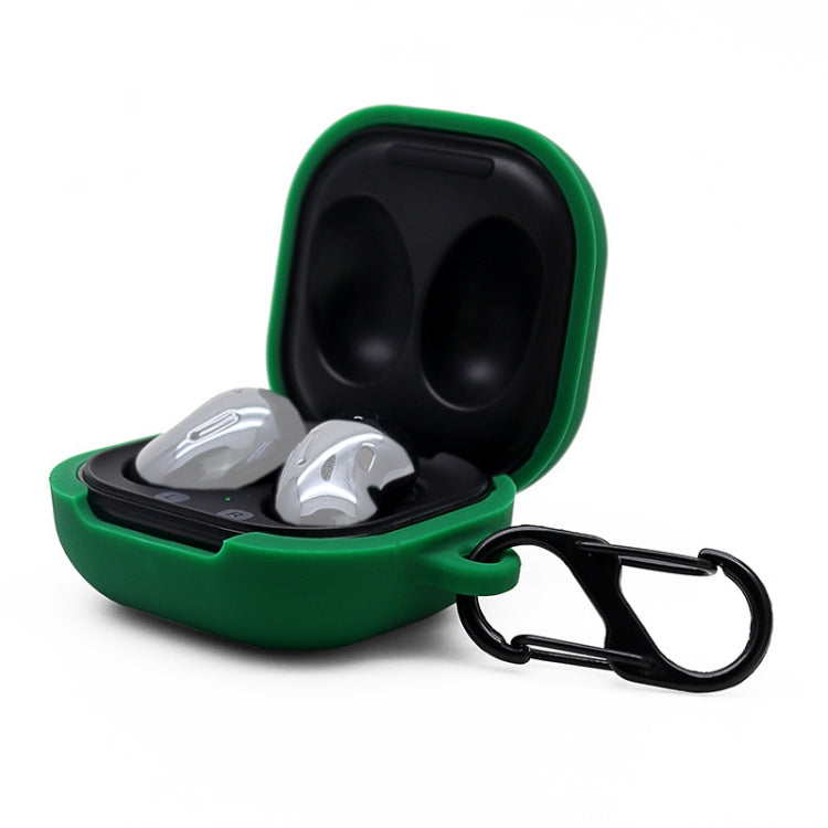 For Samsung Galaxy Buds Live Anti-fall Silicone Earphone Protective Case with Hook