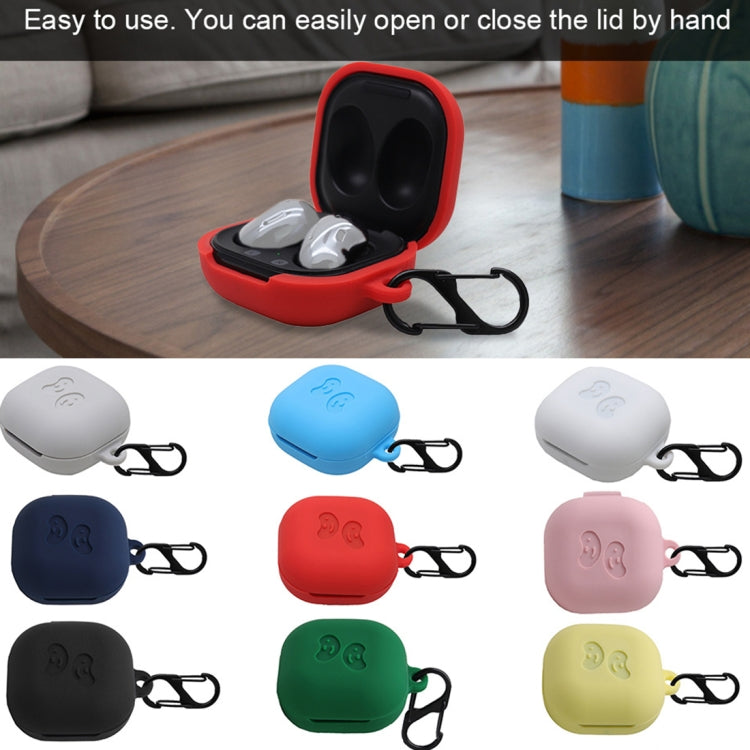 For Samsung Galaxy Buds Live Anti-fall Silicone Earphone Protective Case with Hook