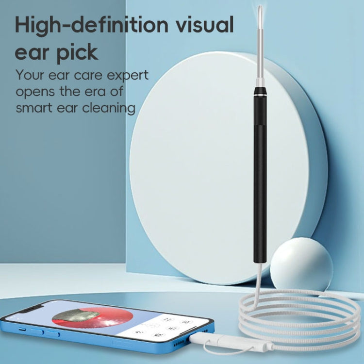 NK-5101 HD Smart Visual Ear Spoon - Black + White