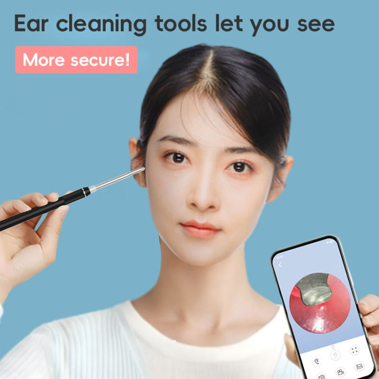 NK-5101 HD Smart Visual Ear Spoon - Black + White