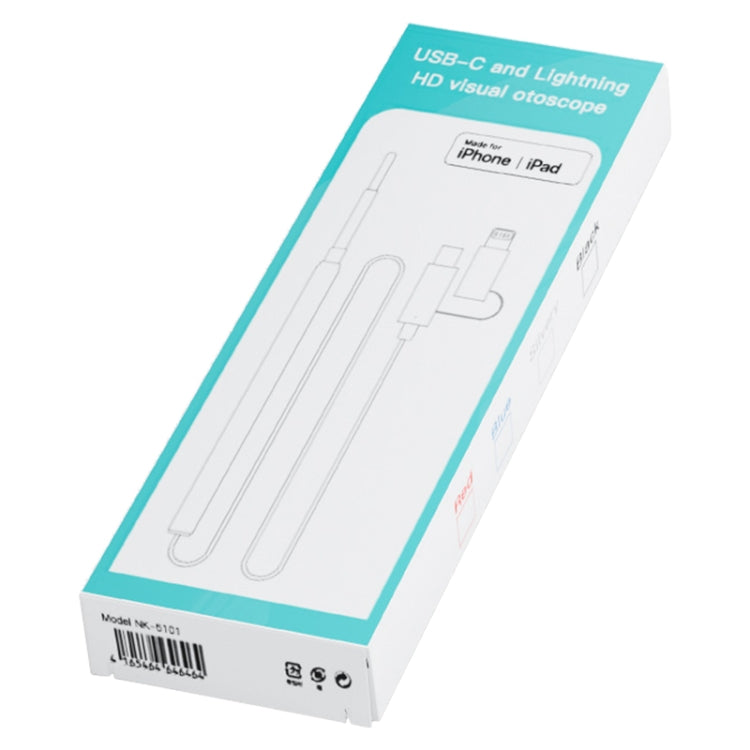 NK-5101 HD Smart Visual Ear Spoon - Black + White