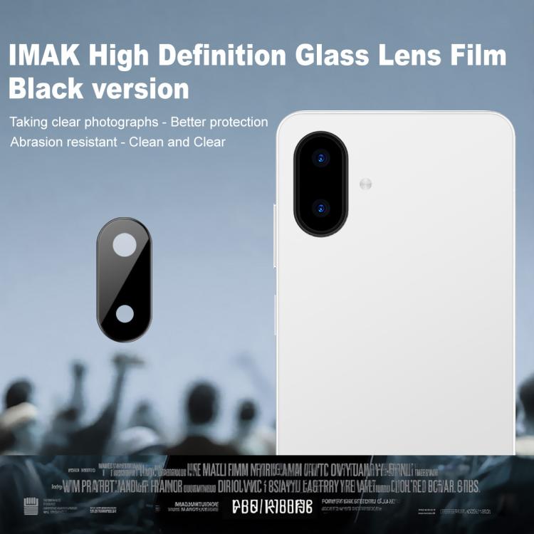 For Samsung Galaxy A07 4G IMAK Rear Camera Lens Glass Film Black Version