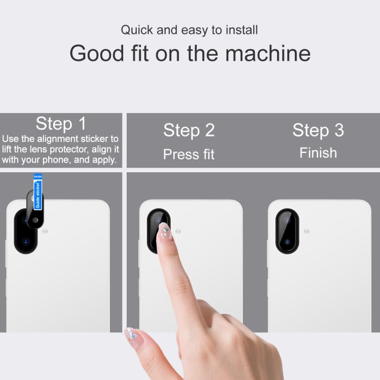 For Samsung Galaxy A07 4G IMAK Rear Camera Lens Glass Film Black Version