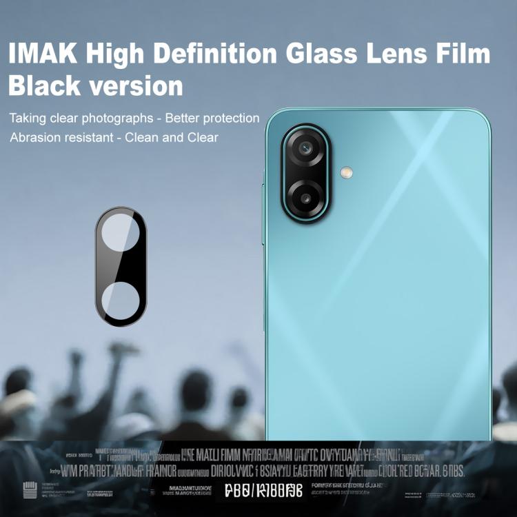 For Samsung Galaxy M17e 5G IMAK Rear Camera Lens Glass Film Black Version
