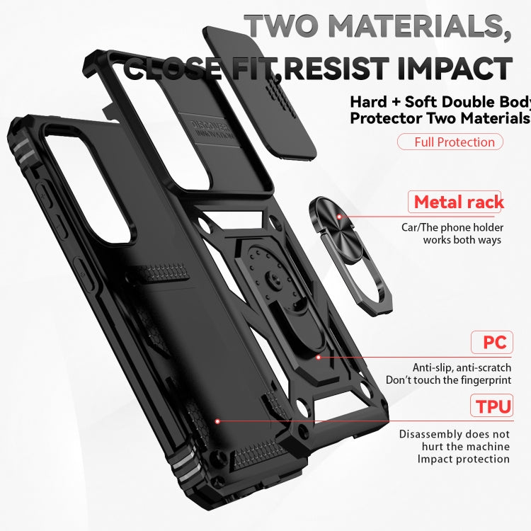 For Samsung Galaxy S25+ 5G Sliding Camshield Holder Phone Case