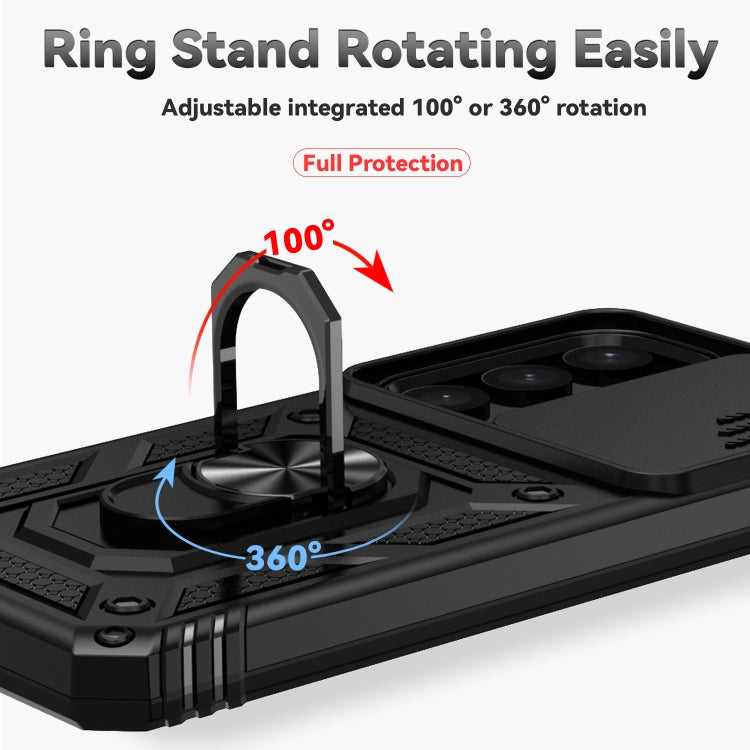 For Samsung Galaxy S25+ 5G Sliding Camshield Holder Phone Case