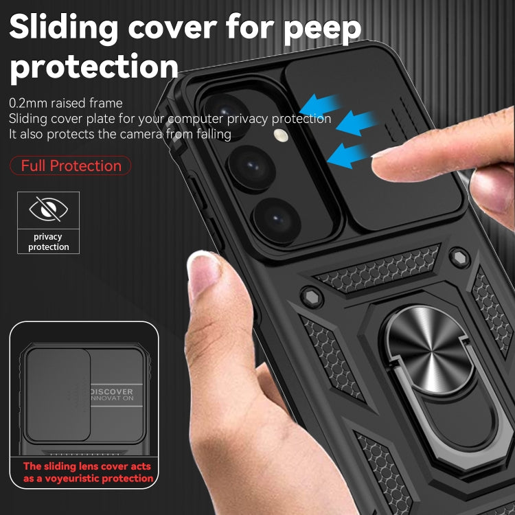 For Samsung Galaxy S25+ 5G Sliding Camshield Holder Phone Case