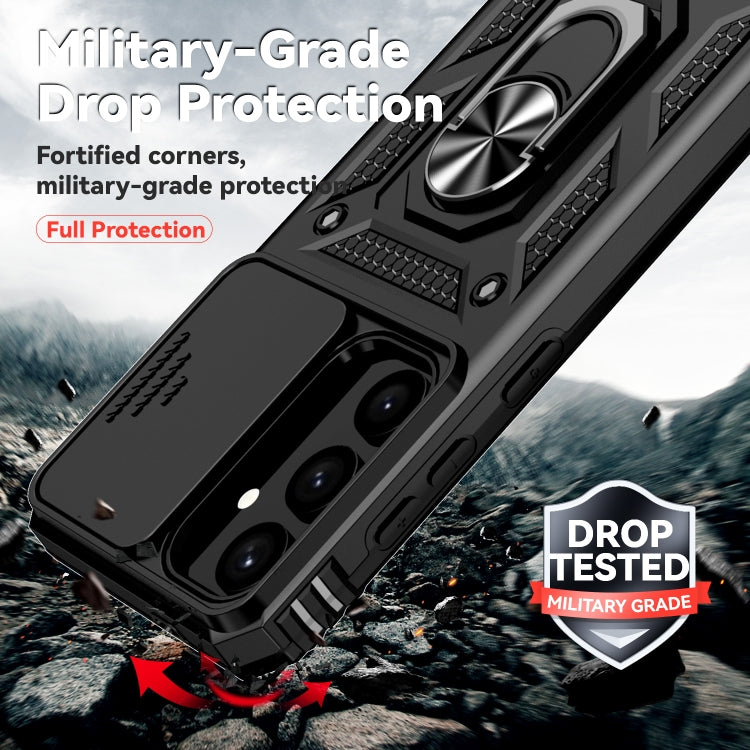 For Samsung Galaxy S25+ 5G Sliding Camshield Holder Phone Case