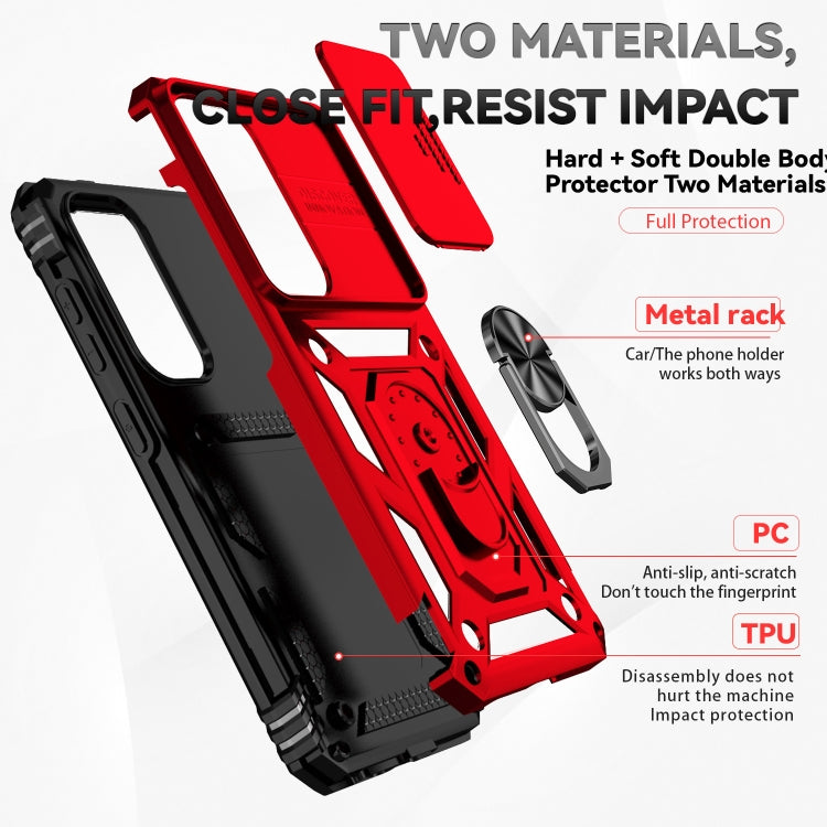 For Samsung Galaxy S25+ 5G Sliding Camshield Holder Phone Case