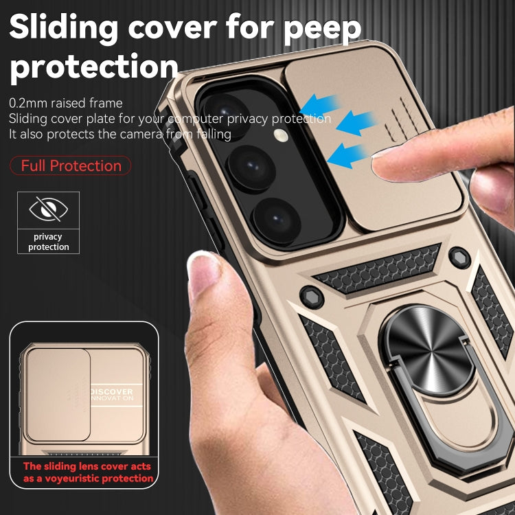 For Samsung Galaxy S25+ 5G Sliding Camshield Holder Phone Case