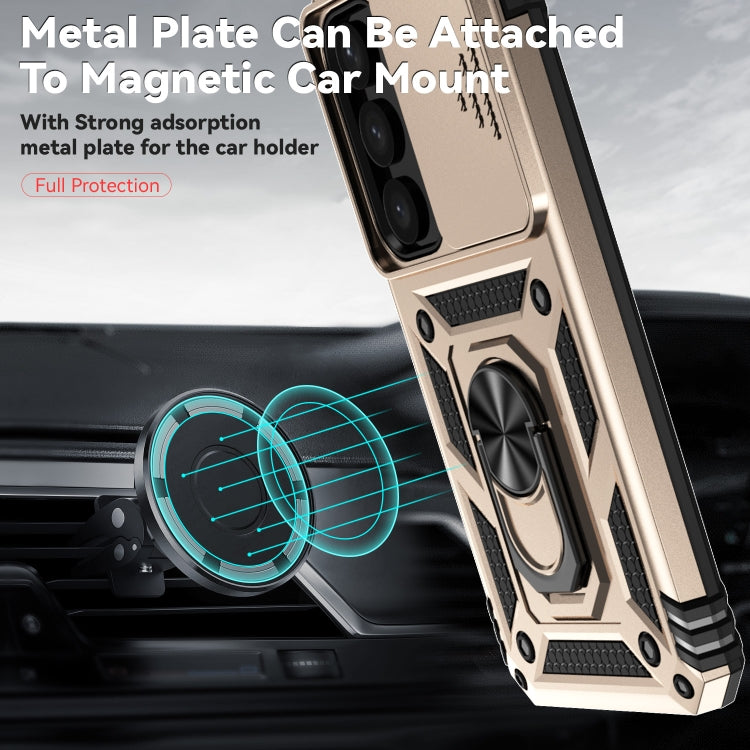 For Samsung Galaxy S25+ 5G Sliding Camshield Holder Phone Case