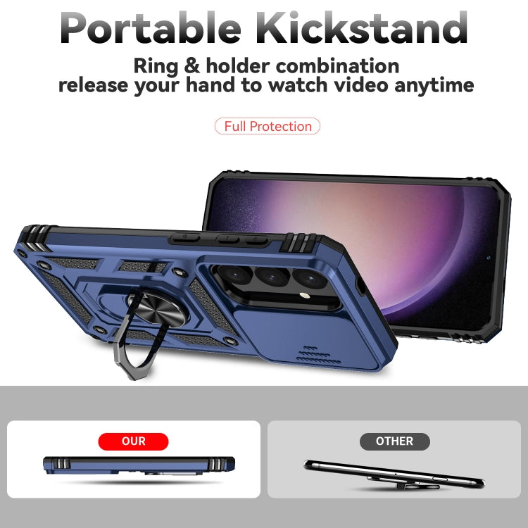 For Samsung Galaxy S25+ 5G Sliding Camshield Holder Phone Case
