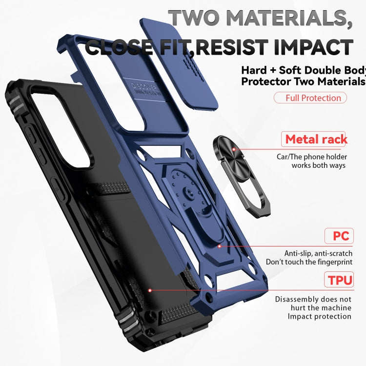 For Samsung Galaxy S25+ 5G Sliding Camshield Holder Phone Case