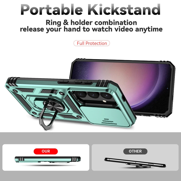For Samsung Galaxy S25+ 5G Sliding Camshield Holder Phone Case
